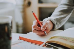 Person taking notes